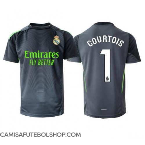 Camisa de time de futebol Real Madrid Thibaut Courtois #1 Goleiro Replicas 3º Equipamento 2025-26 Manga Curta Camisa de time de futebol Real Madrid Thibaut Courtois #1 Goleiro Replicas 3º Equipamento 2025-26 Manga Curta